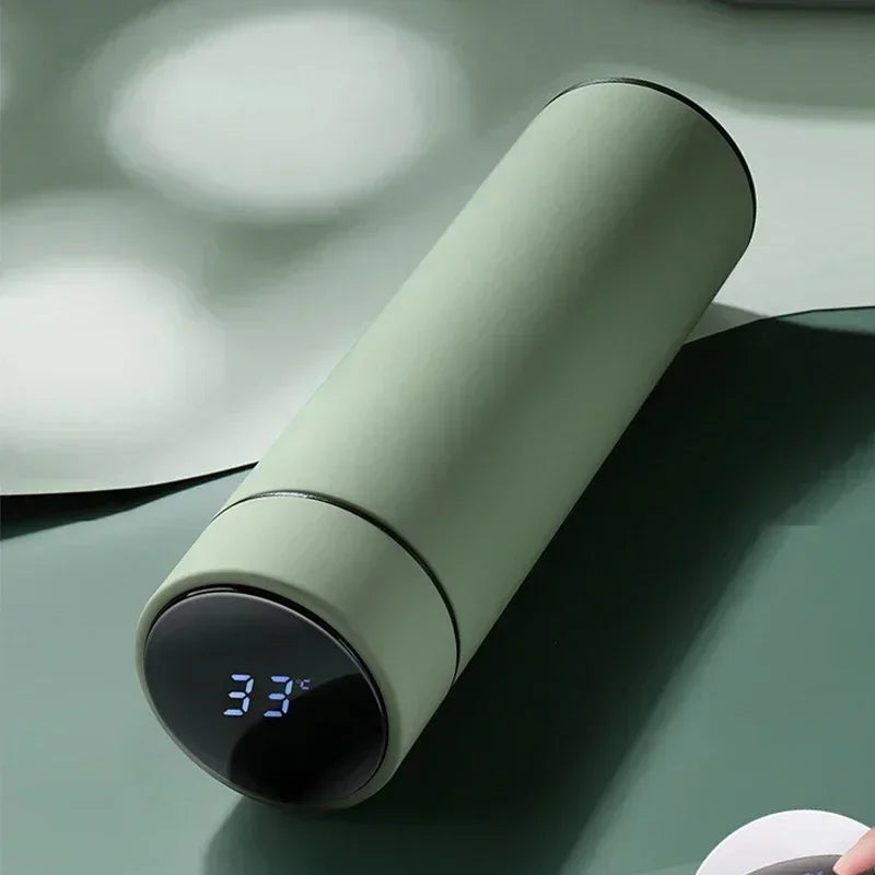 500Ml Stainless Steel Thermos Bottle with Digital Temperature Display LED Intelligent Temperature Measurement Cup Vacuum Flask