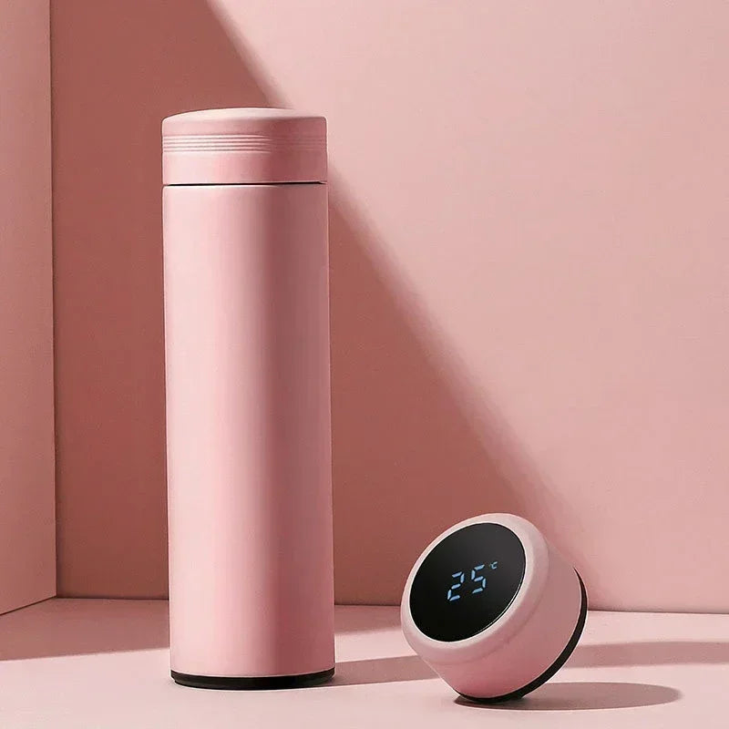 500Ml Stainless Steel Thermos Bottle with Digital Temperature Display LED Intelligent Temperature Measurement Cup Vacuum Flask