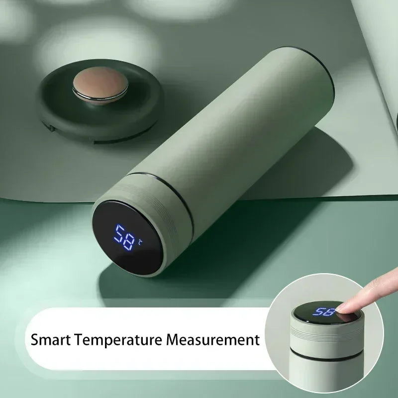 500Ml Stainless Steel Thermos Bottle with Digital Temperature Display LED Intelligent Temperature Measurement Cup Vacuum Flask